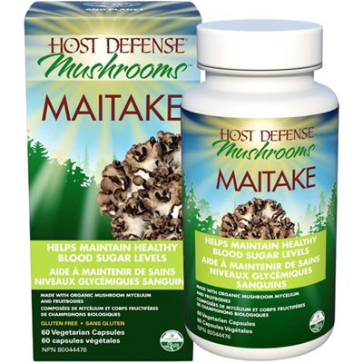 Host Defense Maitake Healthy Blood Sugar Levels 60 Capsules 60 capsules