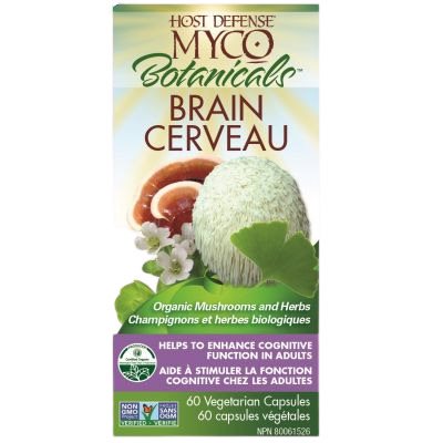 Host Defense MycoBotanicals Cerveau 60 Capsules