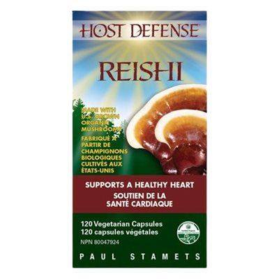 Host Defense Reishi Santé Cardiaque 120 capsules