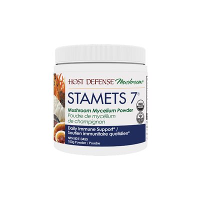 Host Defense Stamets 7 Mushroom Mycelium Powder 100g