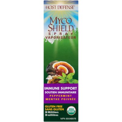 Host Defense MycoShield Vaporisateur Soutien Immunitaire Menthe Poivrée 30ml Host Defense MycoShield Vaporisateur Soutien Immunitaire Menthe Poivrée 30ml