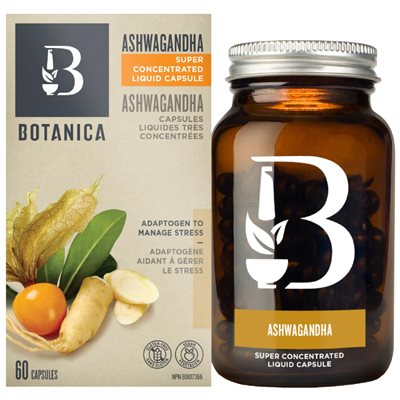 Botanica Ashwagandha Biologique 60 Capsules Liquides