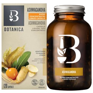 Botanica Ashwagandha Biologique 120 Capsules Liquides