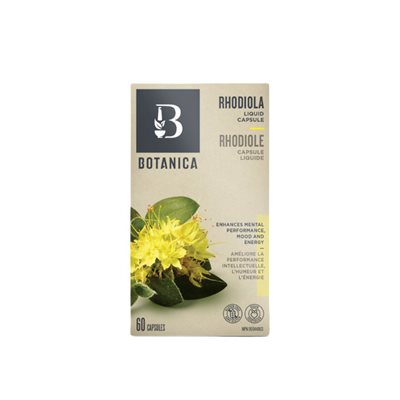 Botanica Rhodiole Biologique 60 Capsules Liquides