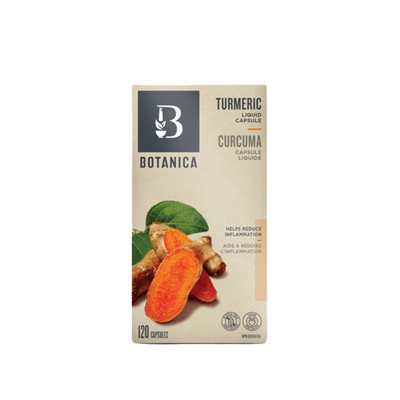 Botanica Organic Turmeric 120 Liquid Capsules 120 capsules