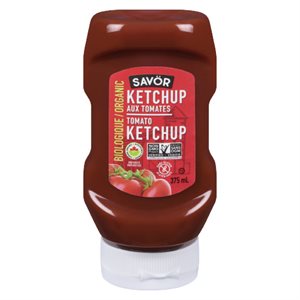 Savor organic ketchup 375ml