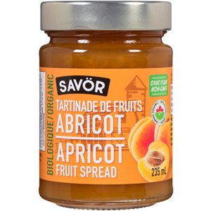 Organic Apricot Fruit Spread 235ML
