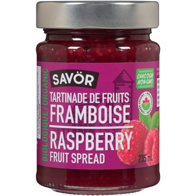 Tartinade De Fruits Framboises Bio