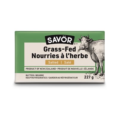 Savor New Zealand Grass-Fed Butter Salted 227G