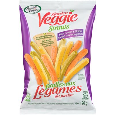 Sensible Portions Veggie Straws Sour Cream&Onion 120g