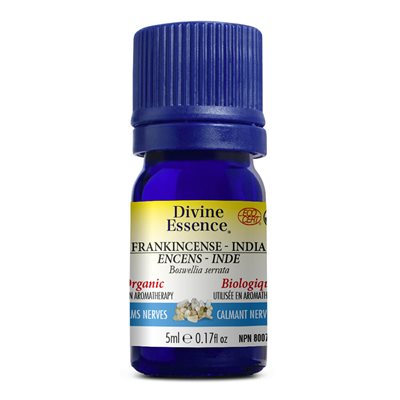 Divine Essence Frankincense India (B. Serrata) Organic Essential Oil 5ml
