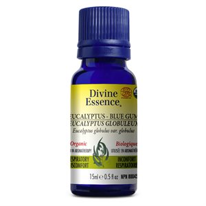 Divine Essence Eucalyptus Globuleux Huile Essentielle Biologique 15ml
