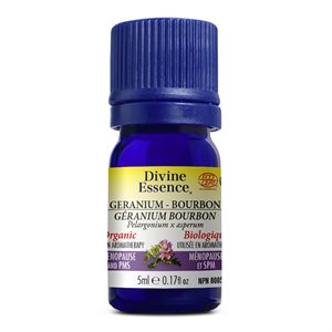 Divine Essence Géranium Bourbon Huile Essentielle Biologique 5ml