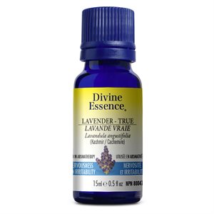 Divine Essence Lavande Vraie (Cachemire) (Altitude : 1600m) Huile Essentielle 15ml