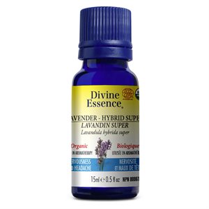 Divine Essence Lavandin Super Huile Essentielle Biologique 15ml