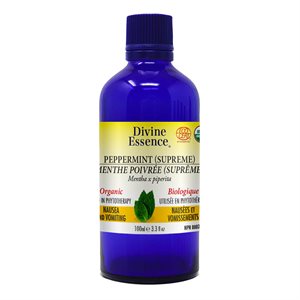Divine Essence Peppermint Supreme Organic Essential Oil 100ml