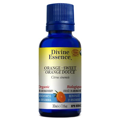 Divine Essence Orange Douce Huile Essentielle Biologique 30ml Divine Essence Orange Douce Huile Essentielle Biologique 30ml