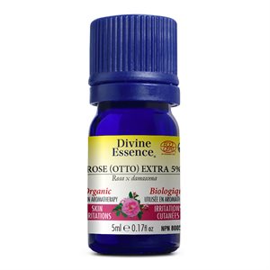 Divine Essence Rose (Otto) Extra 5% Huile Essentielle Biologique 5ml