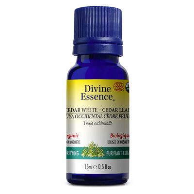 Divine Essence Cedar White (Cedar leaf) Organic Essential Oil 15ml