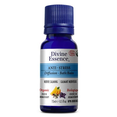 Divine Essence Synergie Anti-Stress Huile Essentielle Biologique 15ml