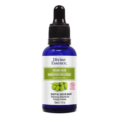 Divine Essence Margousier (Neem) 85% + Olive 15% Huile de Beauté Biologiques 30ml Divine Essence Margousier (Neem) 85% + Olive 15% Huile de Beauté Biologiques 30ml