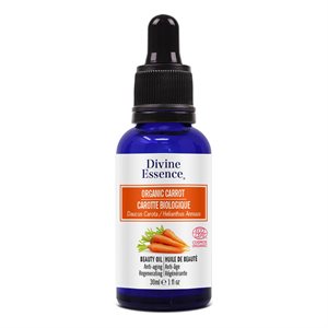 Divine Essence Carotte Extrait Huile de Beauté Biologique 30ml