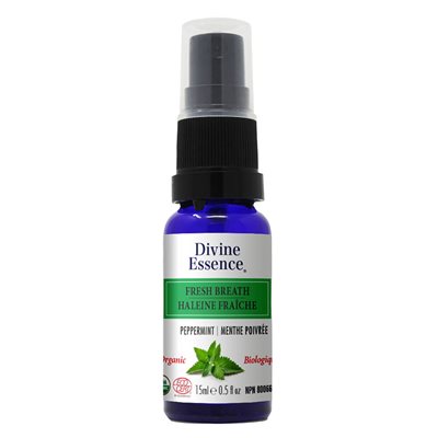 Divine Essence Fresh Breath Peppermint Organic 15ml