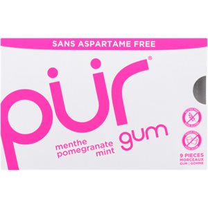 Pur Gum Pomegranate Mint 9 Pieces 9un