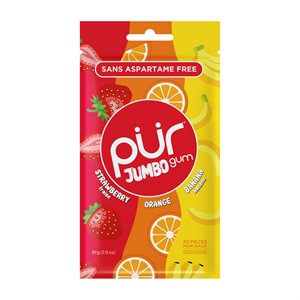 Pur Jumbo Gum-Strawberry,Orange and Banana 81g