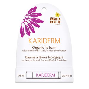 Kariderm Organic Lip Balm - Vanilla