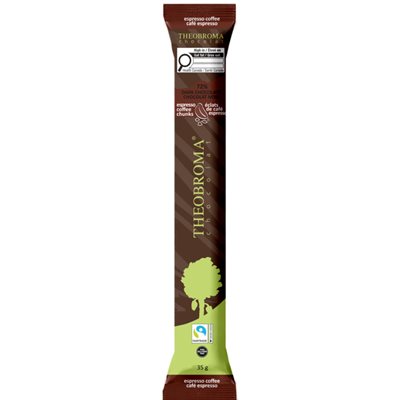 Theobroma Chocolat Noir Équitable 72 % – Éclats De Café Espresso 35g