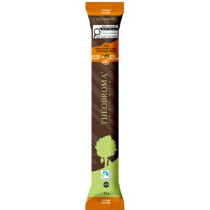 Theobroma Chocolat Noir Équitable 72 % – Éclats D’Orange 35g