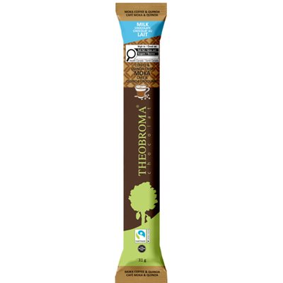 Theobroma Chocolat au Lait 38% Moka Café & Quinoa Croquant 31 g