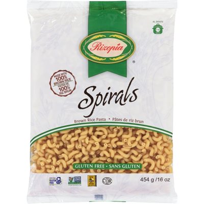 Rizopia Brown Rice Spirals 454g 