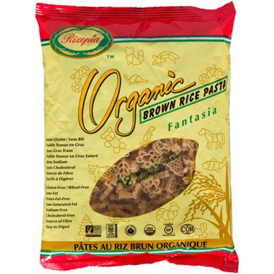 Rizopia Pâtes au Riz Brun Organique Fantasia 454 g