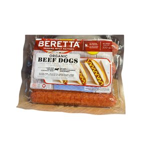 Beretta Organic Beef Dogs 300g
