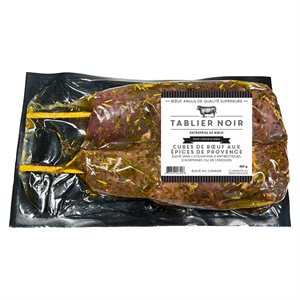 Tablier Noir CUBES DE BŒUF AUX ÉPICES DE PROVENCE 400GR