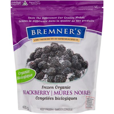 Bremner's Frozen Organic Blackberry 600 g 600G