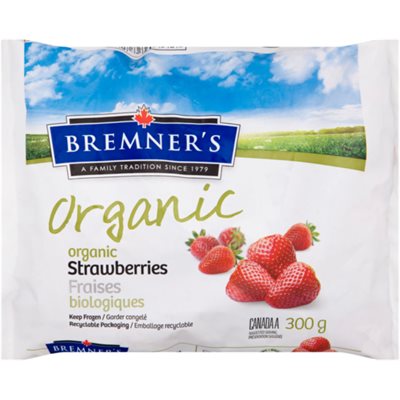 Bremner's Organic Strawberries 300 g 300G