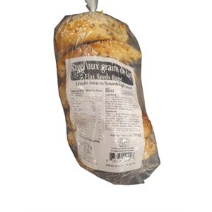 FOURNIL ANCESTRAL BAGEL AUX GRAINS LIN BIO 500GR