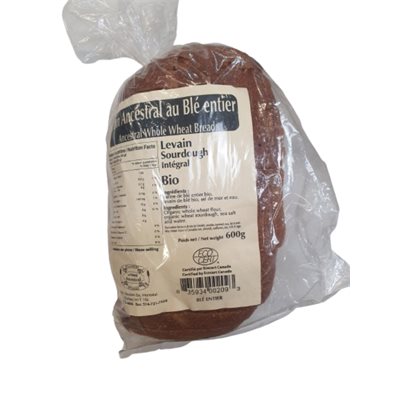  FOURNIL ANCESTRAL ORGANIC WHOLE WHEAT ANCESTRAL BREAD 600GR