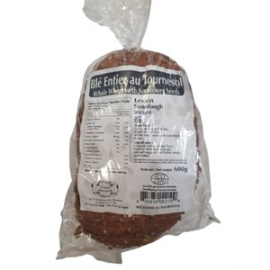 FOURNIL ANCESTRAL ORGANIC WHOLE WHEAT BREAD WITH SUNFLOWER 600GR