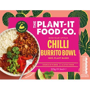 The Plant-It Food CO MEXICAN STYLE CHILLI BURRITO BOWL 325g