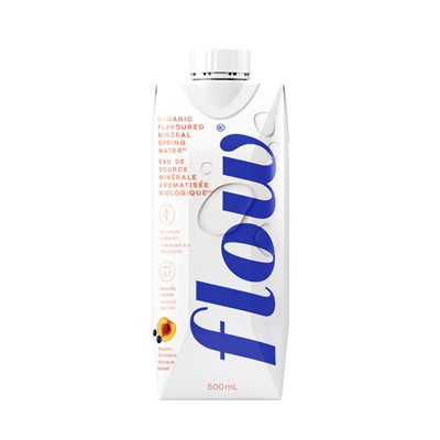 Flow Organic Peach & Blueberry Flavored Alkaline Water 500Ml