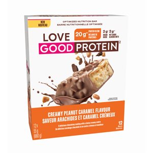 Love Good Foods Peanut Caramel Protein Bar 12pk