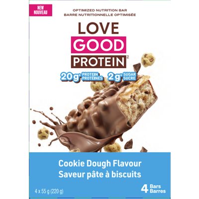 Love Good Foods Cookie Dough Protein Bar 4pk