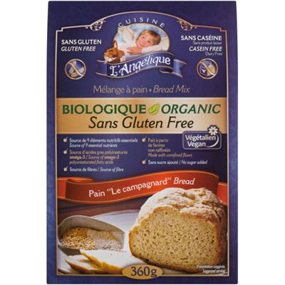 Cuisine L'Angelique Organic Le Campagnard bread mix 360g