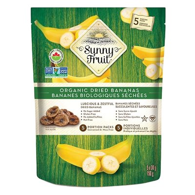 Sunny Fruits Organic dried bananas 150g