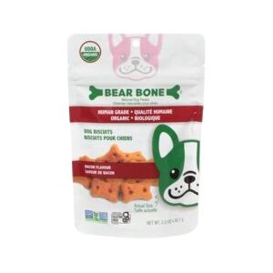 Bear Bone Organic Bacon flavored Dog treats