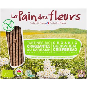 Le Pain des Fleurs Tartines Bio Craquantes au Sarrasin 150 g